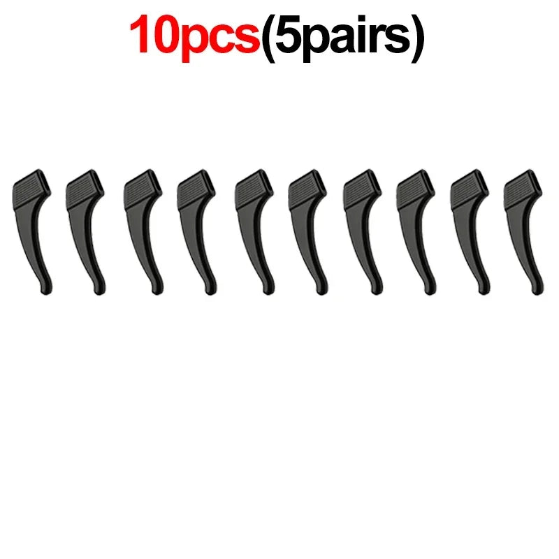 2/40pcs Silicone Ear Hook Anti-slip Glasses Leg Ear Sleeve Bracket Fastener Sunglasses Accessories Grip Anti-fall Eyewear Ho…