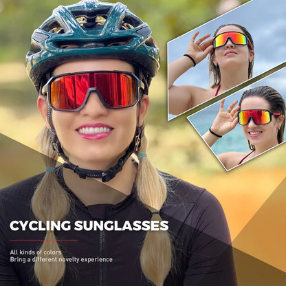 SCVCN New Cycling Glasses Bike Sunglasses Men UV400 Eyewear Outdoor Sports MTB Goggles Bicycle Women Riding Hiking Sunglasse…
