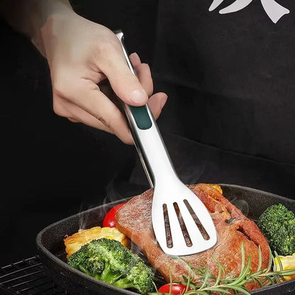 1pc Non Slip Stainless Steel Food Tongs Meat Salad Bread Clip Barbecue Grill Buffet Clamp Cooking Tools Kitchen Accessories…