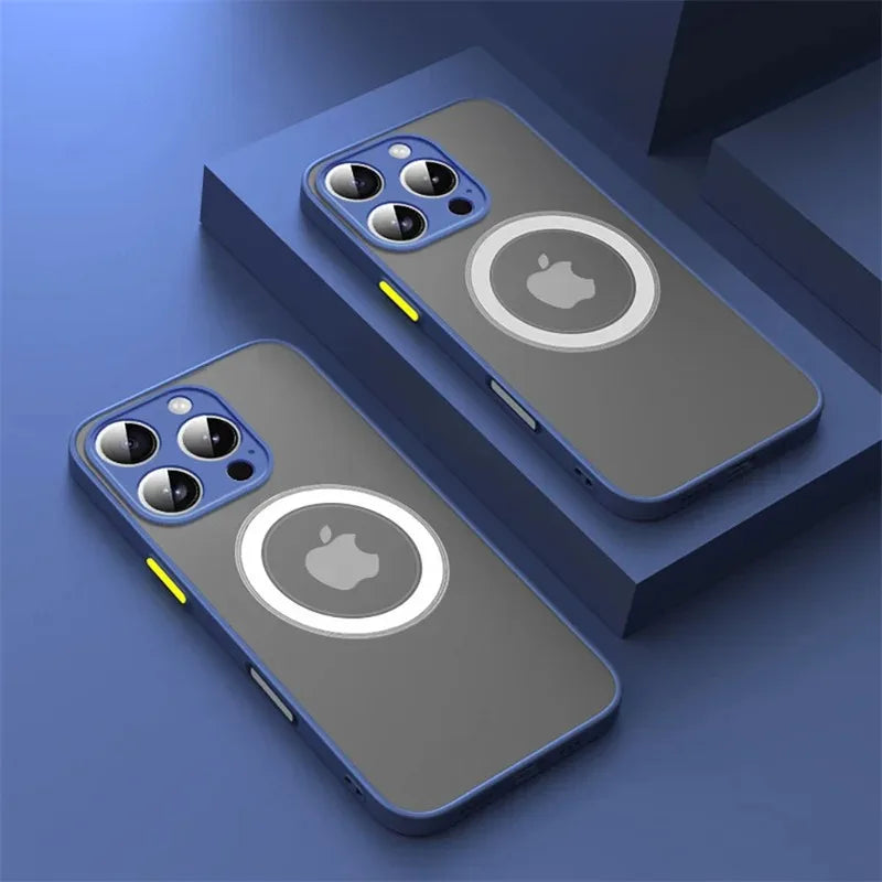 Luxury Armor Matte For Magsafe Magnetic Wireless Charging Case For iPhone 17 16 15 14 13 12 11Pro Max Mini Plus Shockproof C…