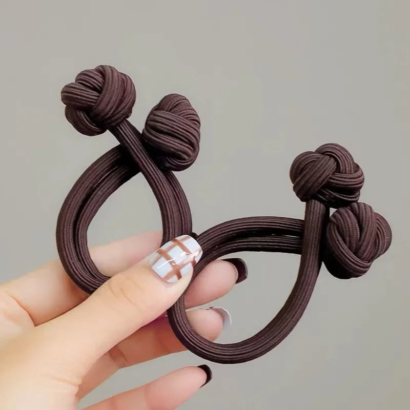 Simplicity Stretch Rubber Hair Ties for Women High Elasticity Fashion Girl Head Rope Scrunchie Hair Accessories - image 11