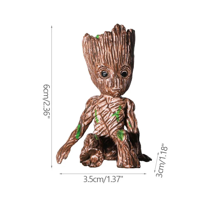 Home Decoration Crafts Miniature Model Office Desktop Display Cartoon Groot Figurines Handicrafts Decor Tree Man Ornament 5C…