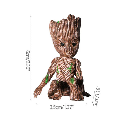 Home Decoration Crafts Miniature Model Office Desktop Display Cartoon Groot Figurines Handicrafts Decor Tree Man Ornament 5C…