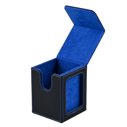 Card Deck Box with Display Window, Hold 120 + Single Sleeved Cards, Magnetic Closure, Suitable for CCG Cards, Magic Game Car…