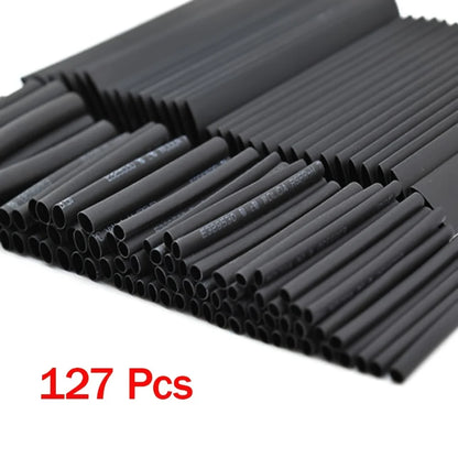 127Pcs Heat Shrink Tube Sleeving Tubing Assortment Kit Electrical Connection Electrical Wire Wrap Cable Waterproof Shrinkage…