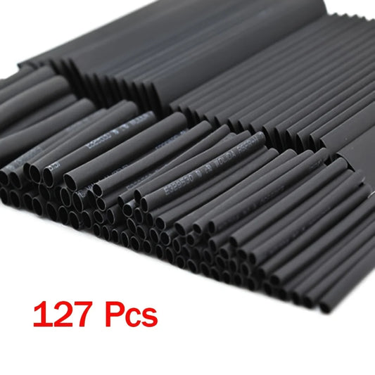 127Pcs Heat Shrink Tube Sleeving Tubing Assortment Kit Electrical Connection Electrical Wire Wrap Cable Waterproof Shrinkage…