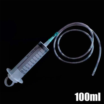 100/300/550ml Large Capacity Syringes Oil Pump With 1m Hose Pet Feeding Measuring Pump Hydroponics Nutrient Big Syringe - im…