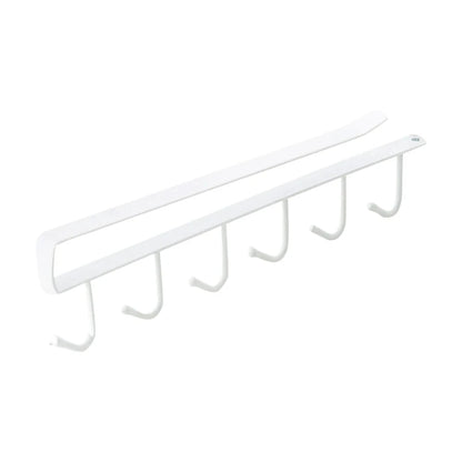 Multifunction 6 Hook Coffee Cup Mug Holder Black White Hooks Shelf Multifunction Kitchen Cabinet Sundries Organizer Storage…