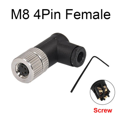M8 Sensor Connector Waterproof Male&Female Plug Straight Angle Screw Threaded Coupling 3Pin 4Pin - image 16