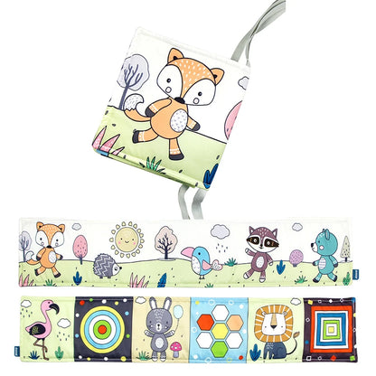 Soft Baby Books 3D Touch Feel High Contrast Cloth Book Sensory Early Learning Stroller Toys for Infant Toddler Gifts 0-12 Mo…