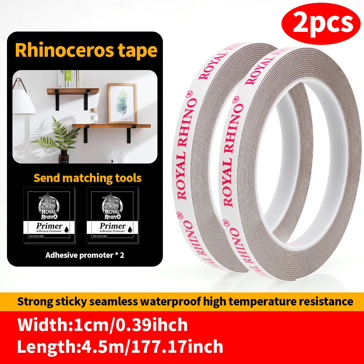 450CM Extra Strong Double Sided Tape Adhesive Car Special Tear Off Without Leaving Traces High Viscosity Mounting Fixing Sti…