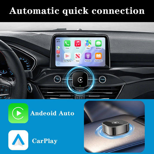 2 IN 1 Wireless Carplay Adapter, Converts Wired to Wireless carplay Adapter for iPhone, Wireless Control Plug & Play Carplay…