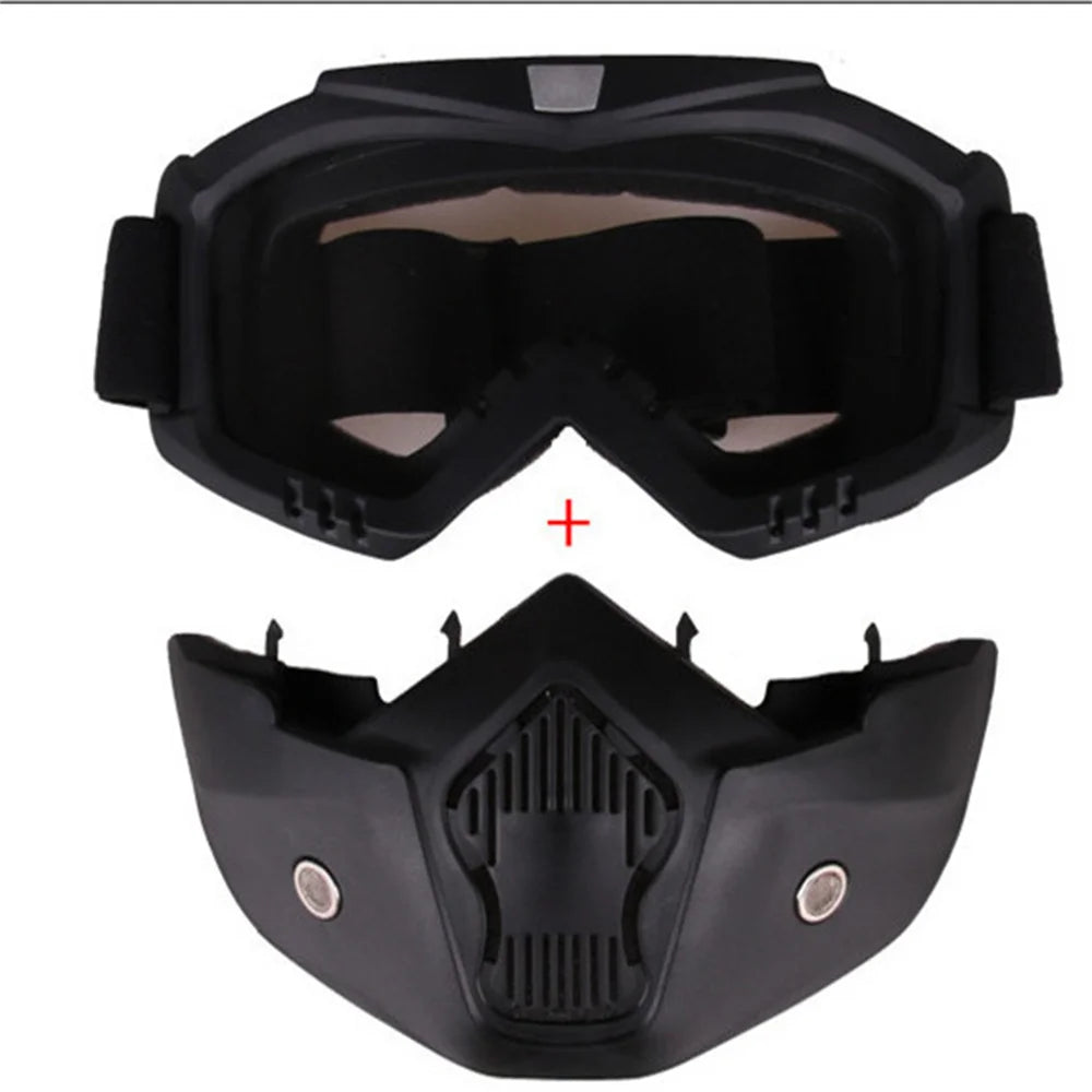 Dustproof Motocross Glasses Adjustable Motorcycle Goggles Breathable Full Face Protective Motorbike Dirt Bike Off-road Mask…