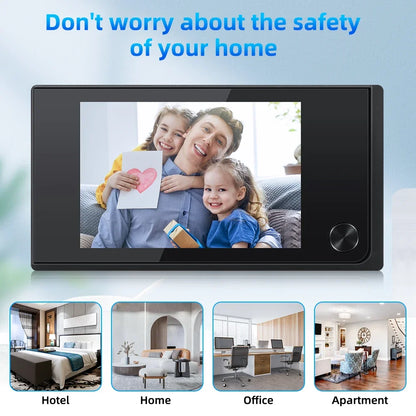 Awapow Wireless Door Peephole Camera 3.5 Inch Digital Door Viewer Doorbell 120° LCD Screen Monitor Home Security No Need WiF…