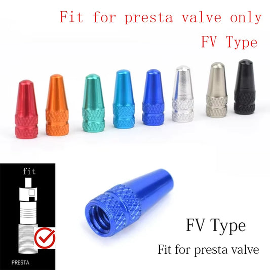 4/8pcs Aluminum Alloy Bicycle Tire FV Valve Cap MTB Road Bike Covered Protector Road MTB Tyre Dustproof Bike Presta Valve