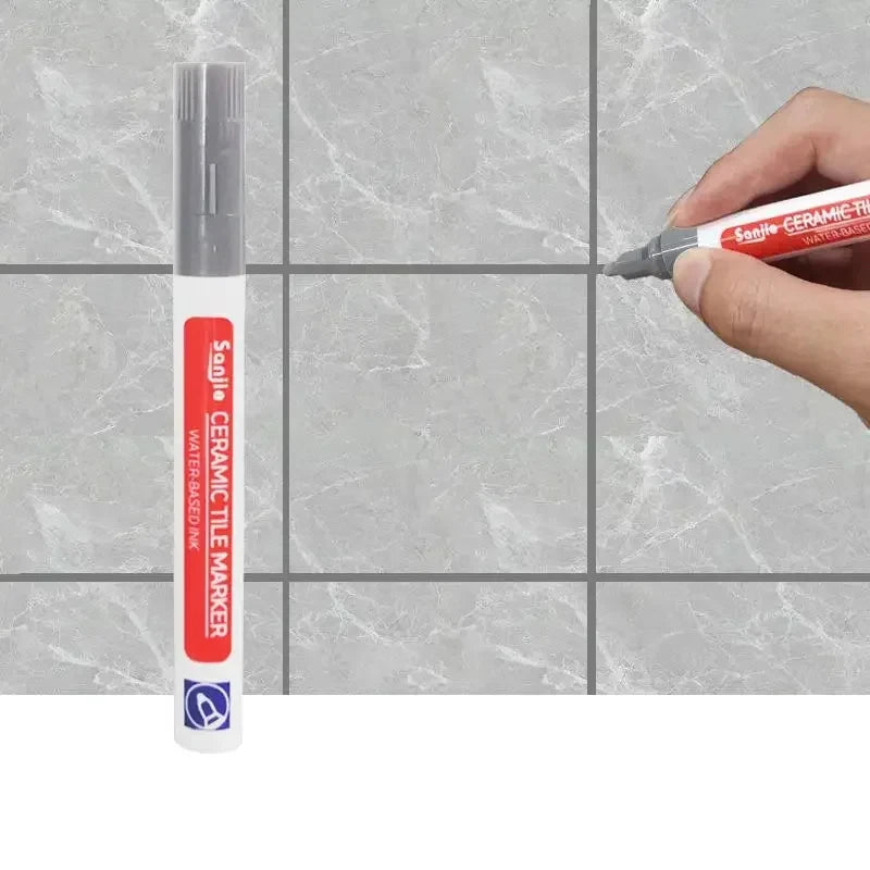 1/3 Pcs Waterproof White Marker Pen Wall Seam Repair Tiles Grout Markers Pens Floor Bathroom Decontamination Paint Brush Too…