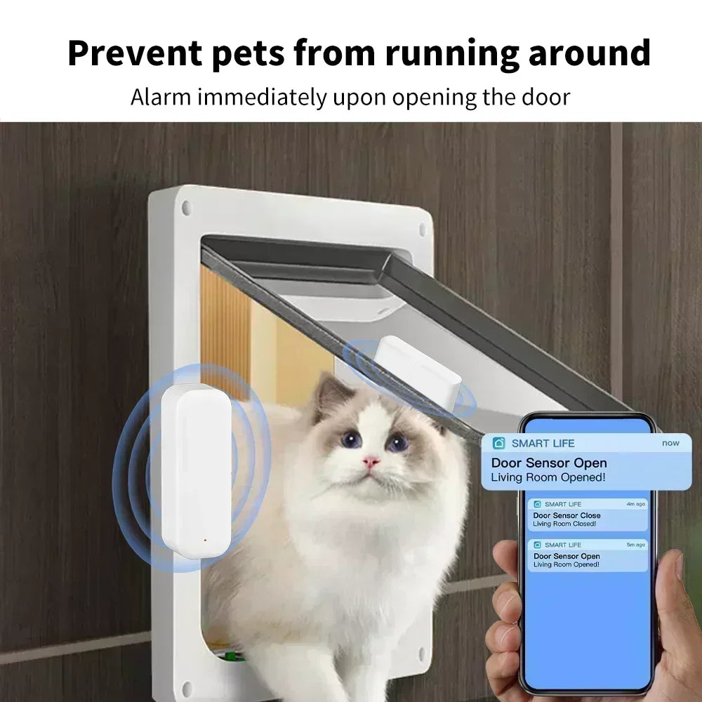 Tuya WiFi Zigbee Door Sensor Window Sensor Contact Sensor For Smart Home Smart Life APP Remote Control for Yandex Alexa - im…