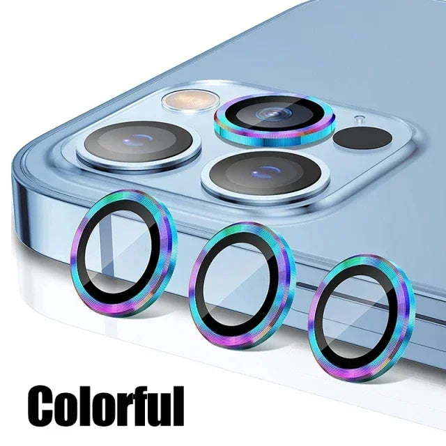 3Pcs Metal Lens Protector Glass For iPhone 15 13 12 11 14 Pro Max Back Camera Lens Protection Film For iPhone 13 Mini 14 15…
