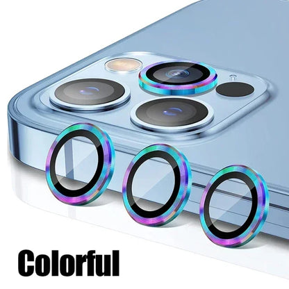 3Pcs Metal Lens Protector Glass For iPhone 15 13 12 11 14 Pro Max Back Camera Lens Protection Film For iPhone 13 Mini 14 15…