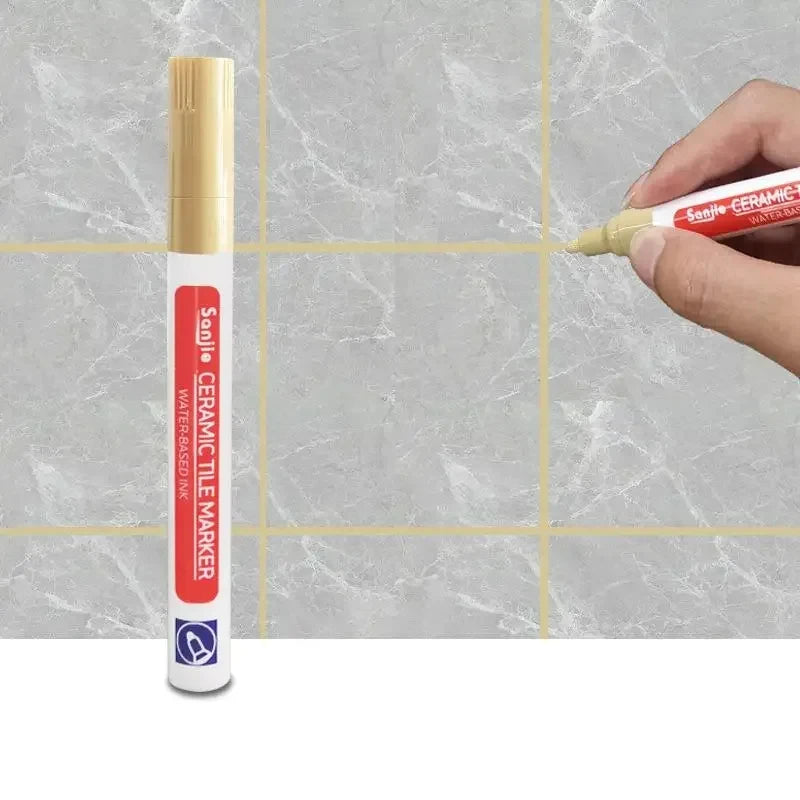 1/3 Pcs Waterproof White Marker Pen Wall Seam Repair Tiles Grout Markers Pens Floor Bathroom Decontamination Paint Brush Too…
