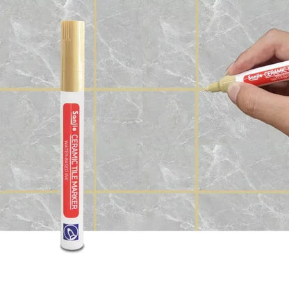 1/3 Pcs Waterproof White Marker Pen Wall Seam Repair Tiles Grout Markers Pens Floor Bathroom Decontamination Paint Brush Too…