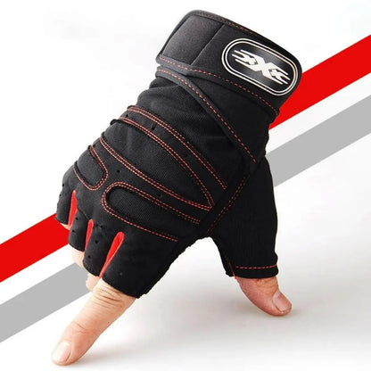 Gym Gloves for Men Women Fitness Weight Lifting Wristband Gloves Body Building Training Sports Exercise Cycling Glove Shockp…