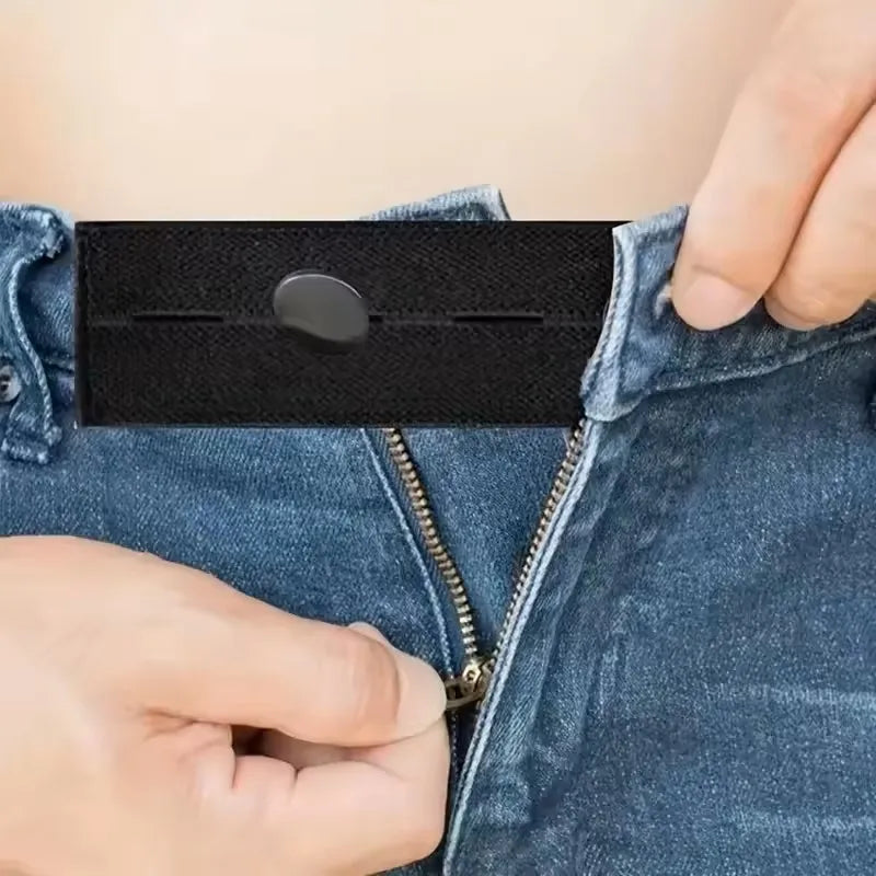 5pcs Pant Extender Belt Unisex Waist Band Tight Trousers Jeans Skirts Maternity Button Hooks Garment DIY Sewing Supplies - i…