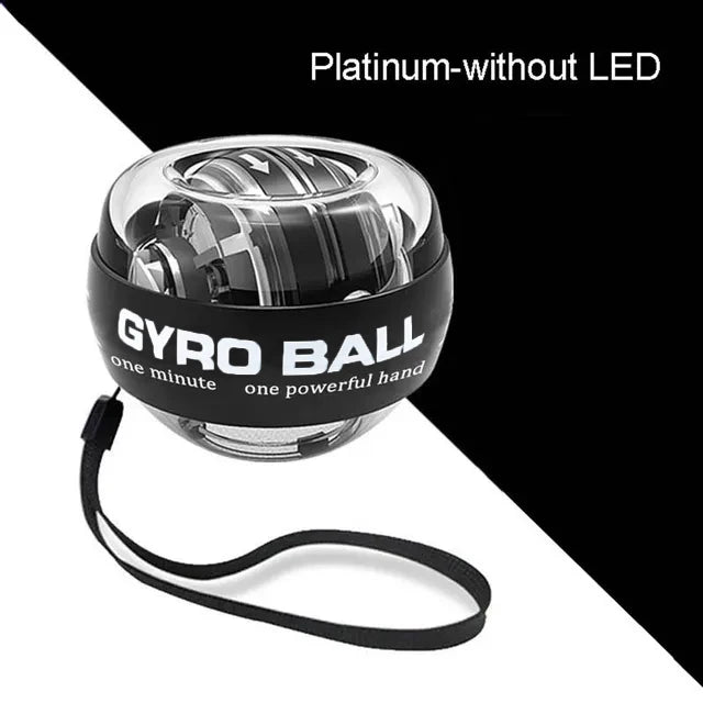 Self-starting Gyro Ball Gyroscopic Power Wrist Ball Forearm Exerciser Arm Hand Muscle Force Trainer Gyroball Home Gym - imag…