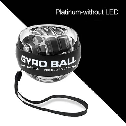 Self-starting Gyro Ball Gyroscopic Power Wrist Ball Forearm Exerciser Arm Hand Muscle Force Trainer Gyroball Home Gym - imag…