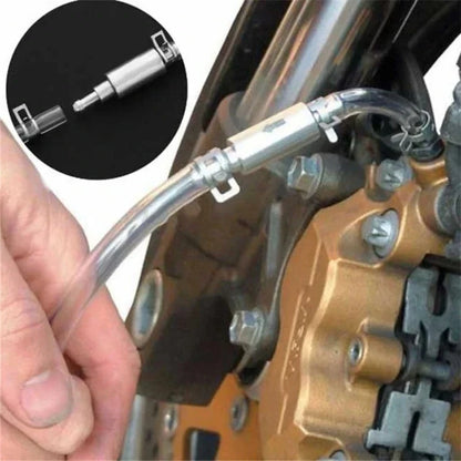 Special Bleeder Hose Kit for Car Clutch & Brake - Hydraulic One Way Valve Tube Bleeding Tool with Replacement Adapter