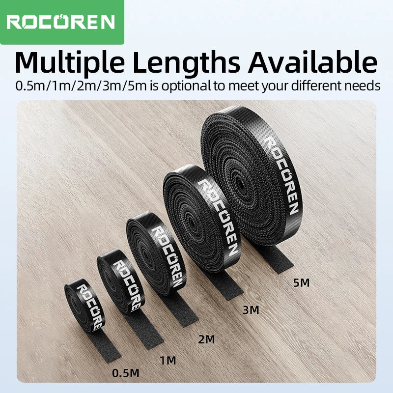 Rocoren Cable Organizer Wire Winder USB Cable Management Charger Protector For Phone Mouse Earphone Cable Holder Cord Protec…
