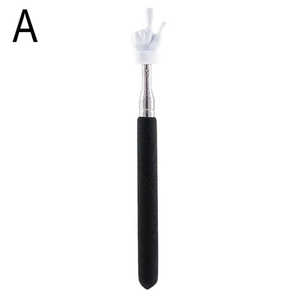 Retractable Teacher Pointer Finger Design StainlessSteel Telescopic School Teaching Pointer Stick Teacher Supplies for Class…