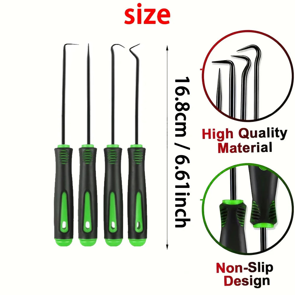 10/4Pcs Precision Pick and Hook Set, Car Auto Oil Seal/O-Ring Seal Gasket Pick Mini Precision Hooks Professional Puller Remo…