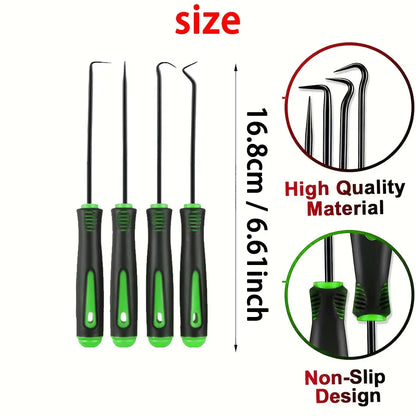 10/4Pcs Precision Pick and Hook Set, Car Auto Oil Seal/O-Ring Seal Gasket Pick Mini Precision Hooks Professional Puller Remo…
