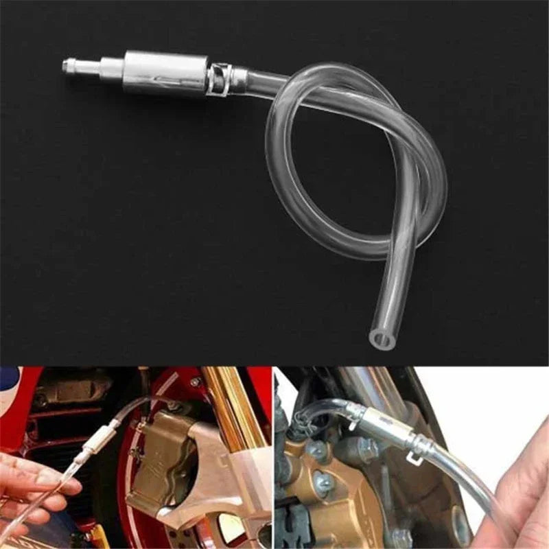 Special Bleeder Hose Kit for Car Clutch & Brake - Hydraulic One Way Valve Tube Bleeding Tool with Replacement Adapter - imag…