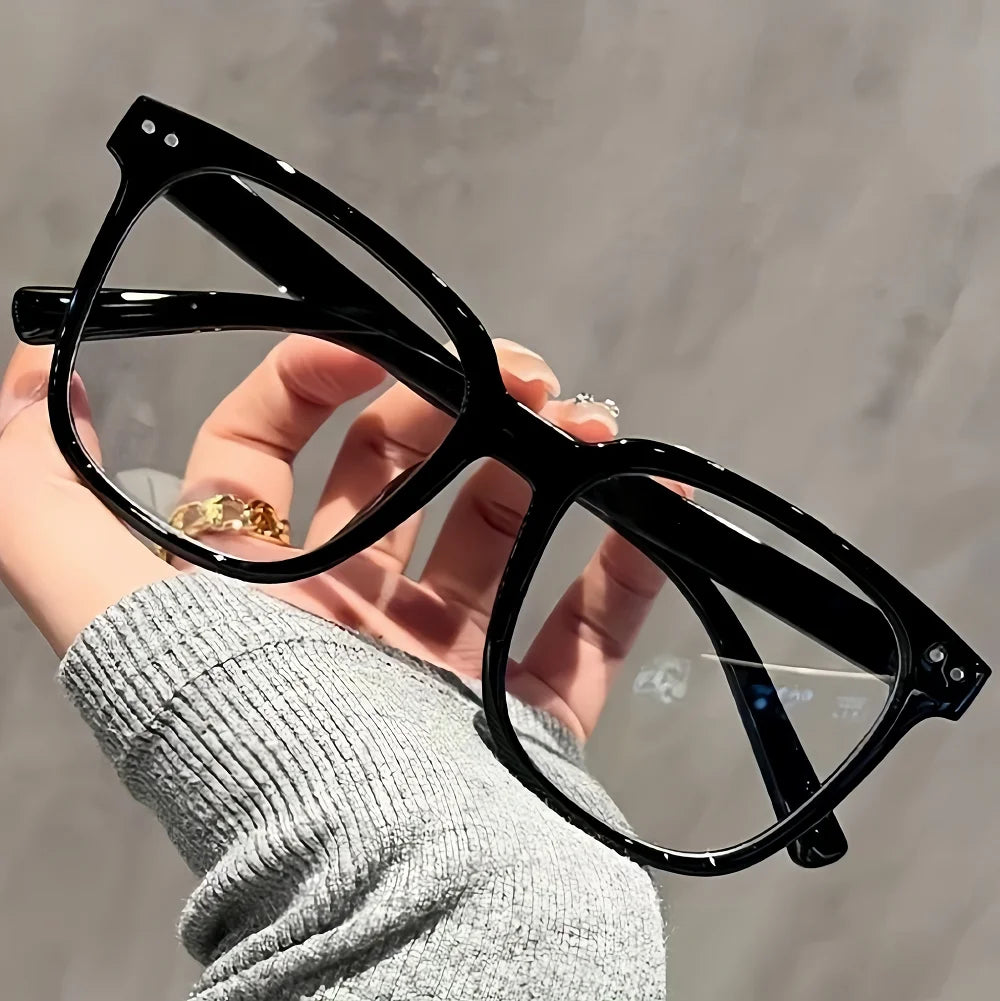 1/2/3 Pairs of Universal Fashion Glasses, Square-Framed Glasses, Fashionable Campus Style, Clear Black Frame, Back to School…