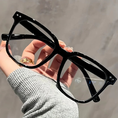 1/2/3 Pairs of Universal Fashion Glasses, Square-Framed Glasses, Fashionable Campus Style, Clear Black Frame, Back to School…