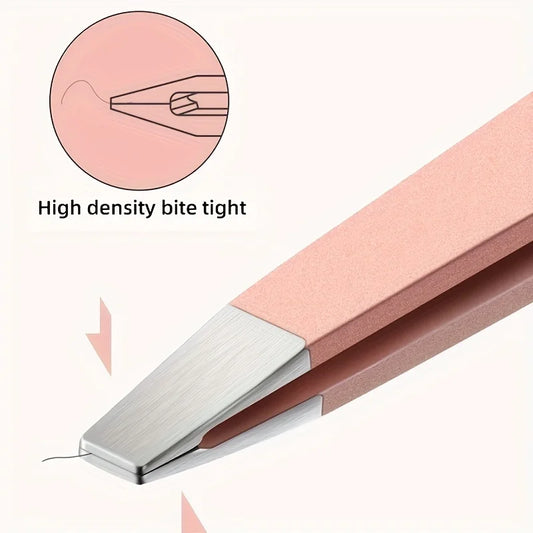 1/4pcs Set Professional Eyebrow Hair Removal Splinter Tweezers Set Perfect For Very Effortless and Relaxed to Remove - image…