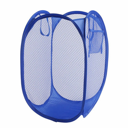 Folding Dirty Laundry Sorting Basket Washing Frame Bathroom Cloth Mesh Storage Bag Frame Bucket Laundry Organizers Storage P…