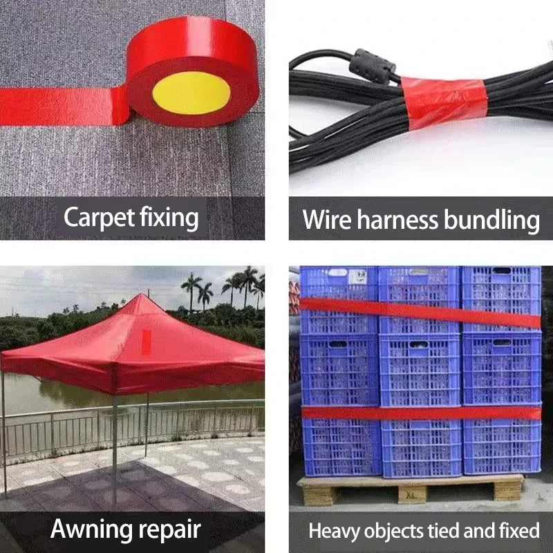 Super Adhesive Fabric Duct Tape (1 Roll) - Waterproof, Leaves No Glue for E-Bike Seat, Tarpaulin & Tent Repair - image 3