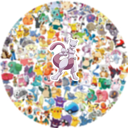 50/100/200pcs Pokemon Anime Stickers Pikachu Kawaii Sticker Laptop Suitcase Skateboard Guitar Phone Cartoon Kid Gift Toys -…