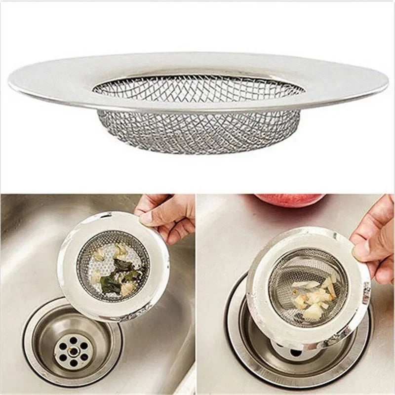 Stainless Steel Bathtub Hair Catcher Stopper Shower Drain Hole Filter Trap Kitchen Metal Sink Strainer Floor Drain - image 4