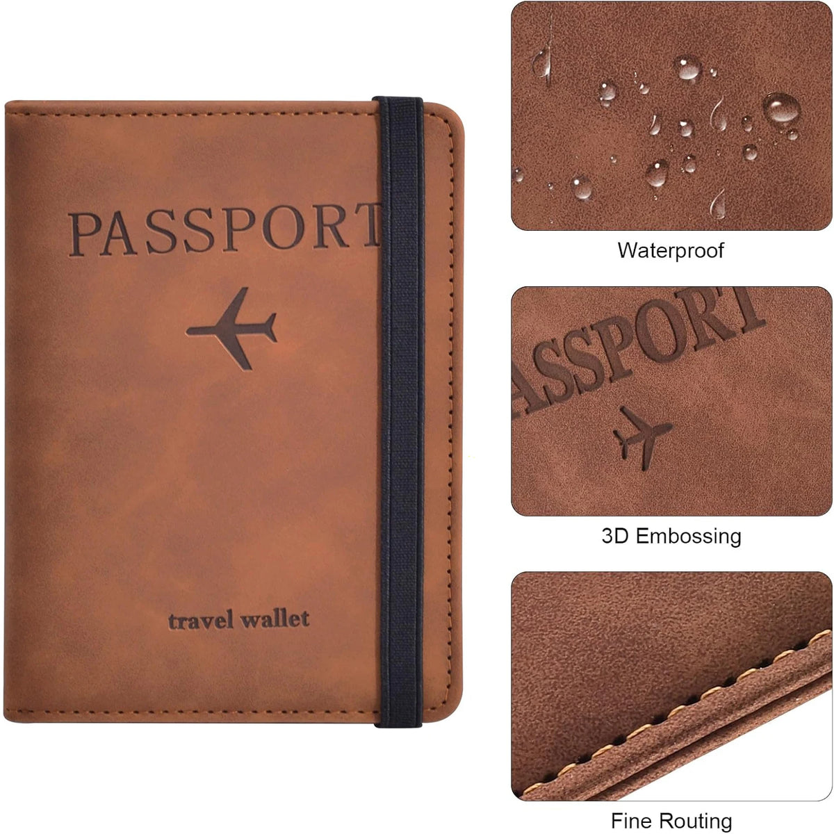 Passport Holder for Travel Essentials Passport Wallet Cover Case for Travel Accessories,Passport Book Holders for Women/Men…
