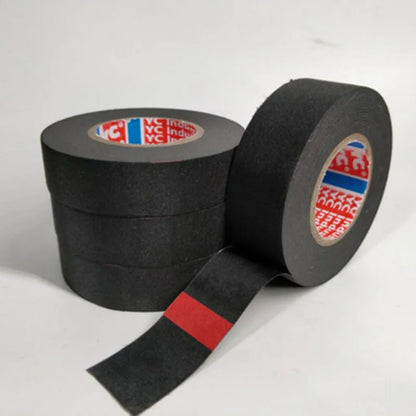 15M 9/15/19/25/32MM Heat-resistant Adhesive Cloth Fabric Tape For Automotive Cable Tape Harness Wiring Loom Electrical Heat…