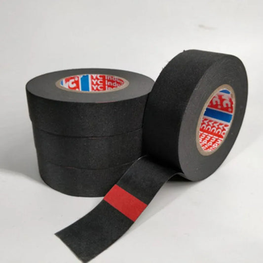 15M 9/15/19/25/32MM Heat-resistant Adhesive Cloth Fabric Tape For Automotive Cable Tape Harness Wiring Loom Electrical Heat…