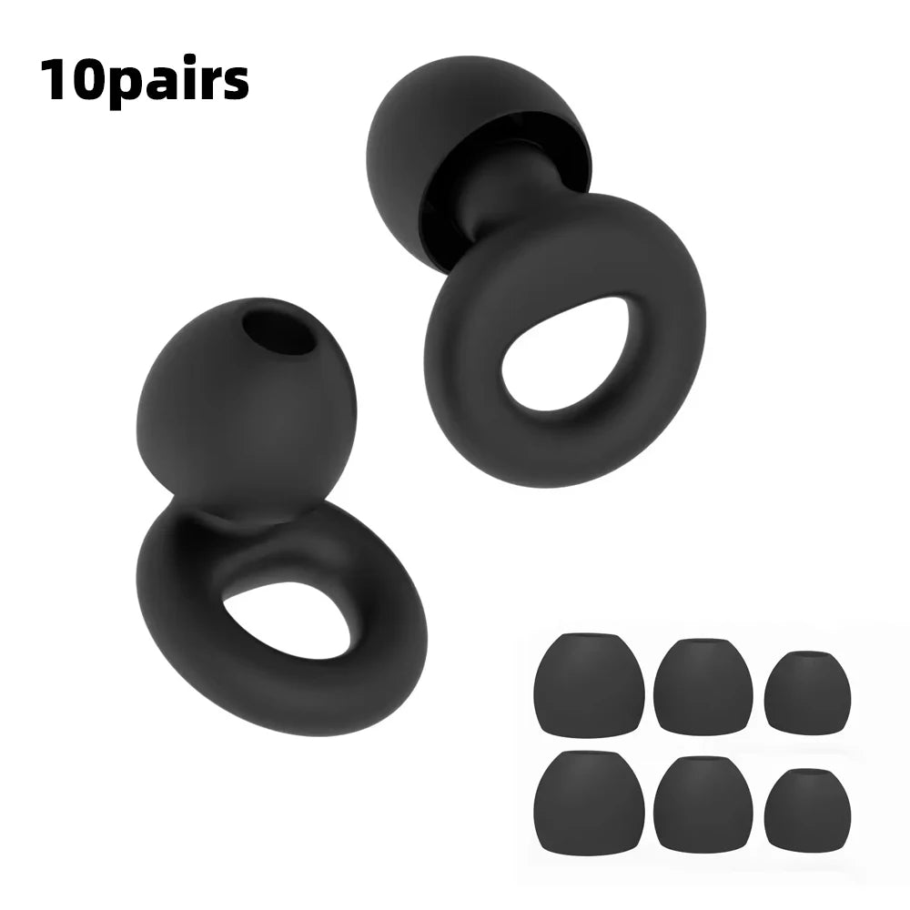 Silicone Earplugs for Swimming Sleep Noise Cancel Noise Reduction-Soundproof Reduce Disturbances -Quality Earplugs - image 15