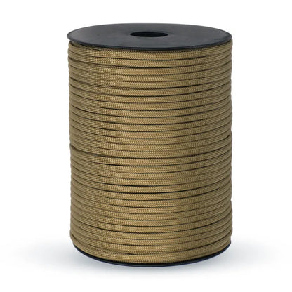 100M/50M 550 Military Standard 9-Core Paracord Rope 4mm Outdoor Parachute Cord Survival Umbrella Tent Lanyard Strap - image…