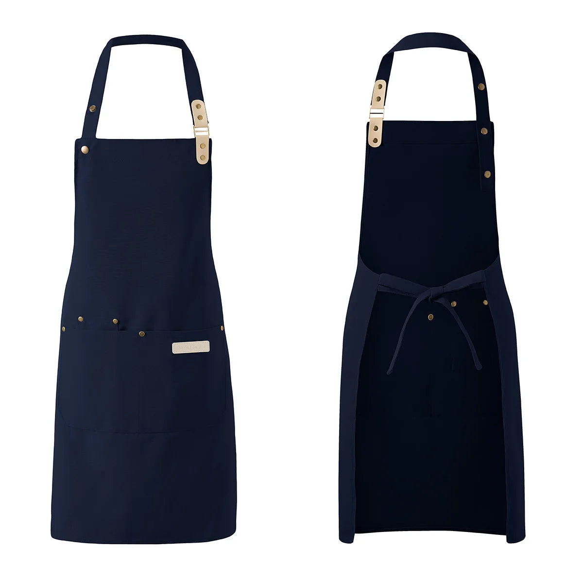 1 Piece Chef Apron Unisex Waterproof Canvas Durable for Restaurant Hotel Baking Beauty Salon Nail Art Kitchen Cooking - imag…