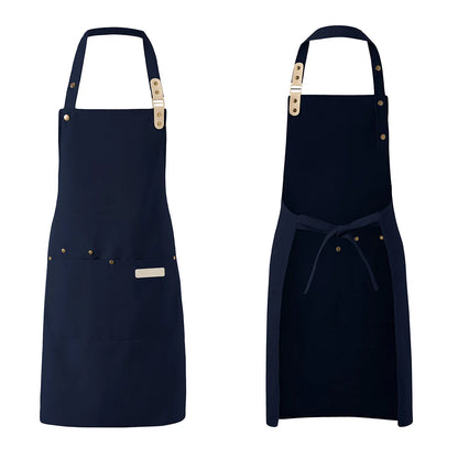 1 Piece Chef Apron Unisex Waterproof Canvas Durable for Restaurant Hotel Baking Beauty Salon Nail Art Kitchen Cooking - imag…