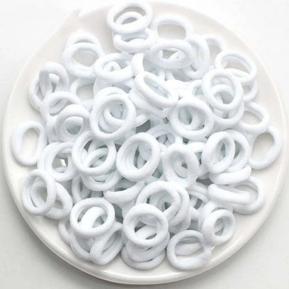 100/300/500 pcs Girls Colorful Elastic Hair Bands Ponytail Hold Hair Tie Rubber Bands Scrunchie Hair Accessories Bands for G…